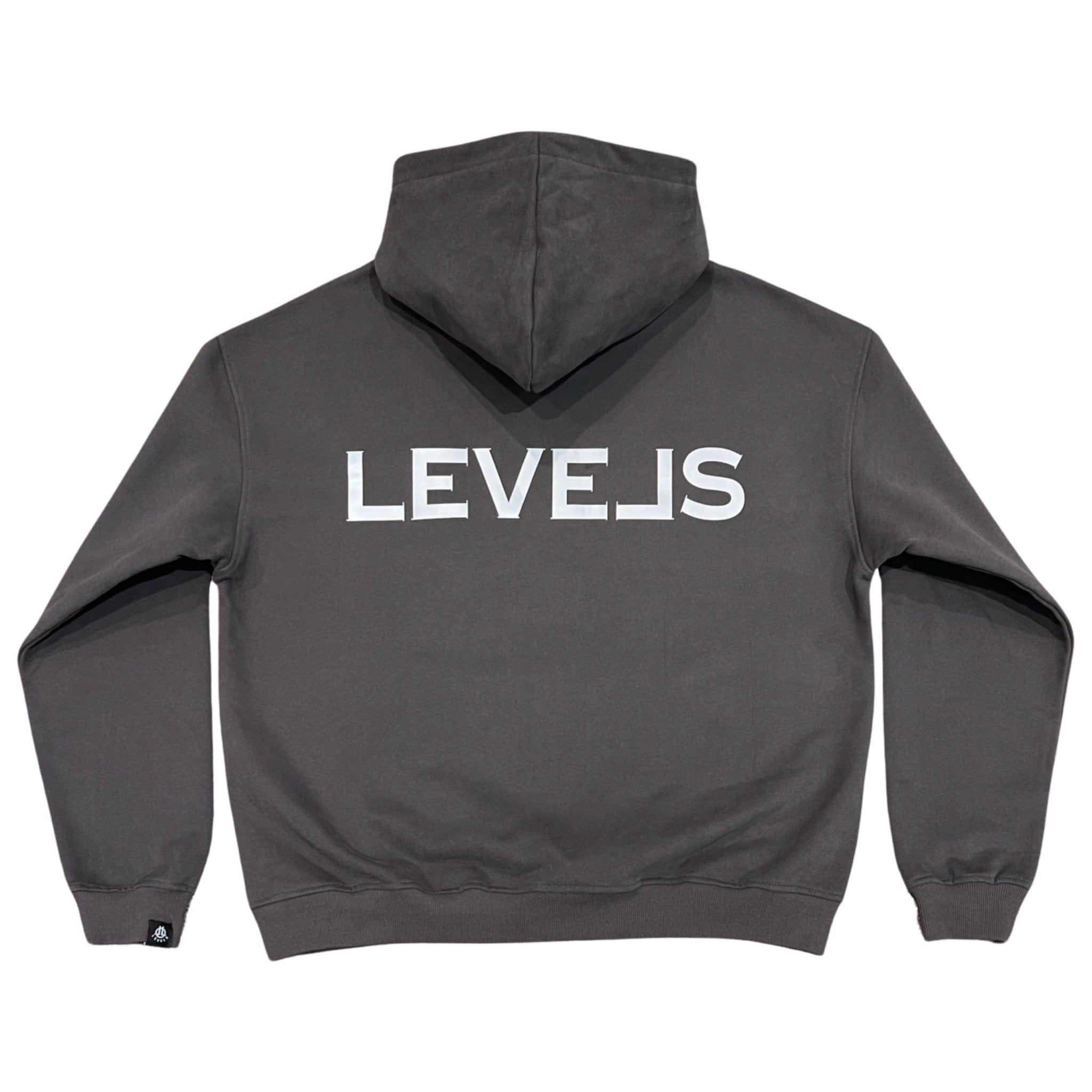 Levels L.L.C. Apparel & Accessories LUXE LEVELS OVERSIZED HOODIE | CHARCOAL