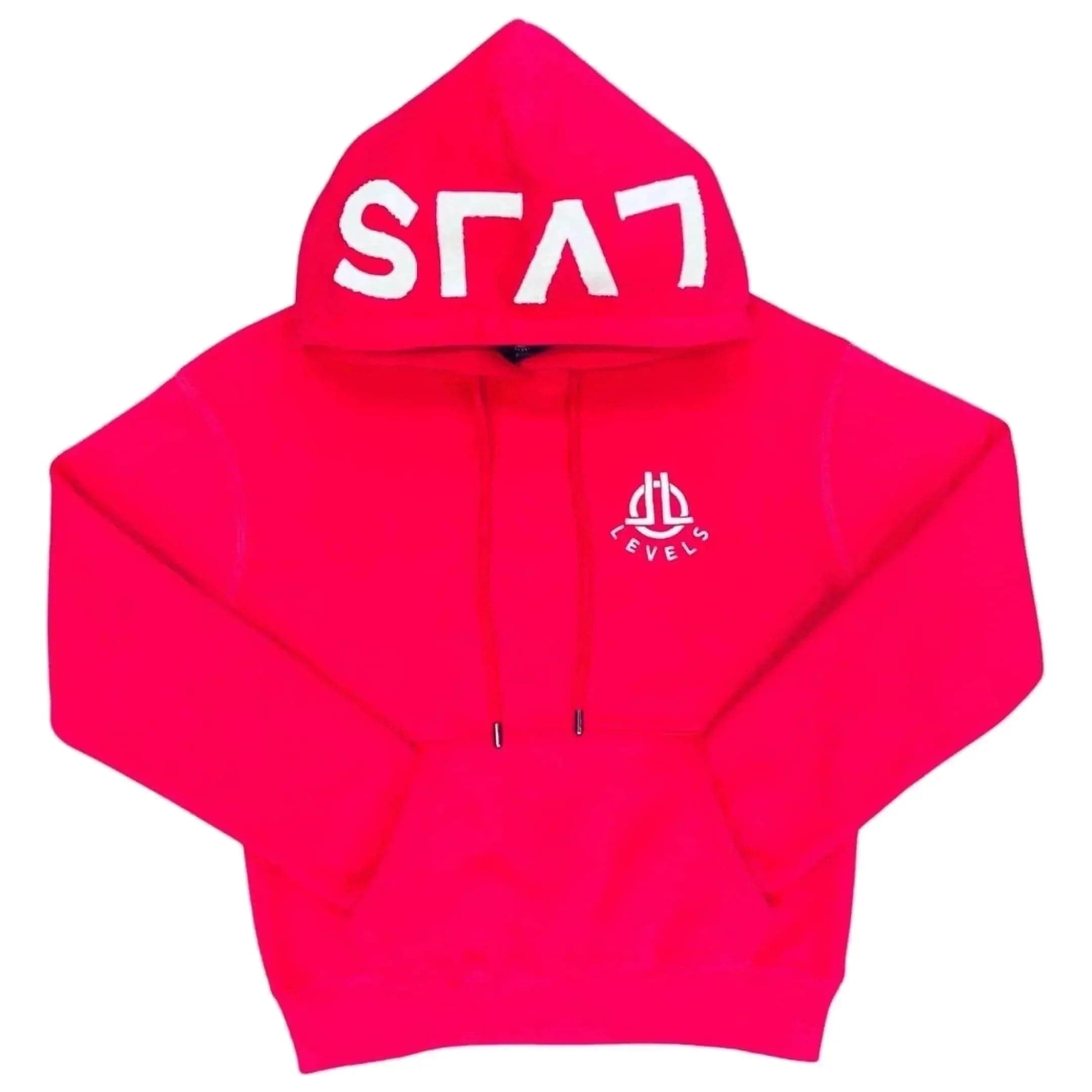 LEVELS, LLC Hoodie EMBROIDERED/CHENILLE HOODIE (SASSY PINK)