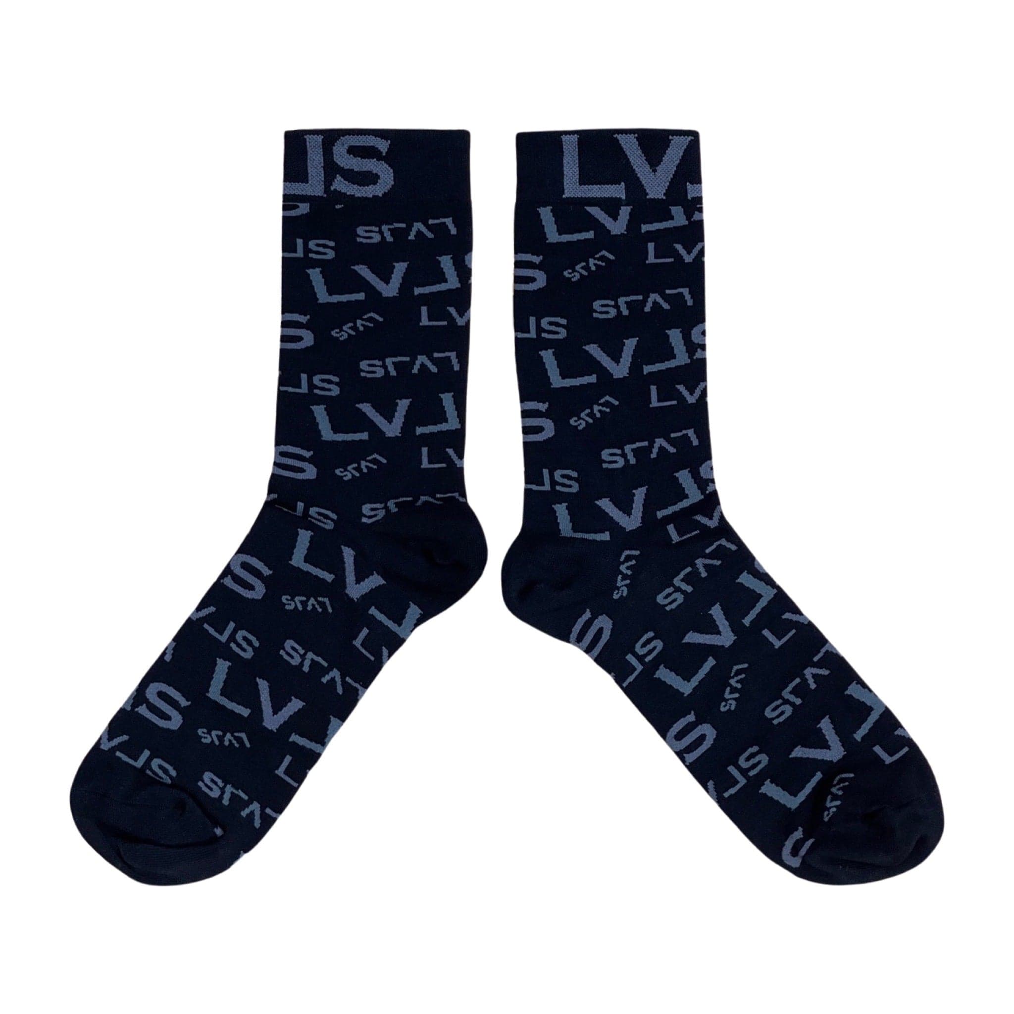 Lvls Socks (Black & Charcoal)