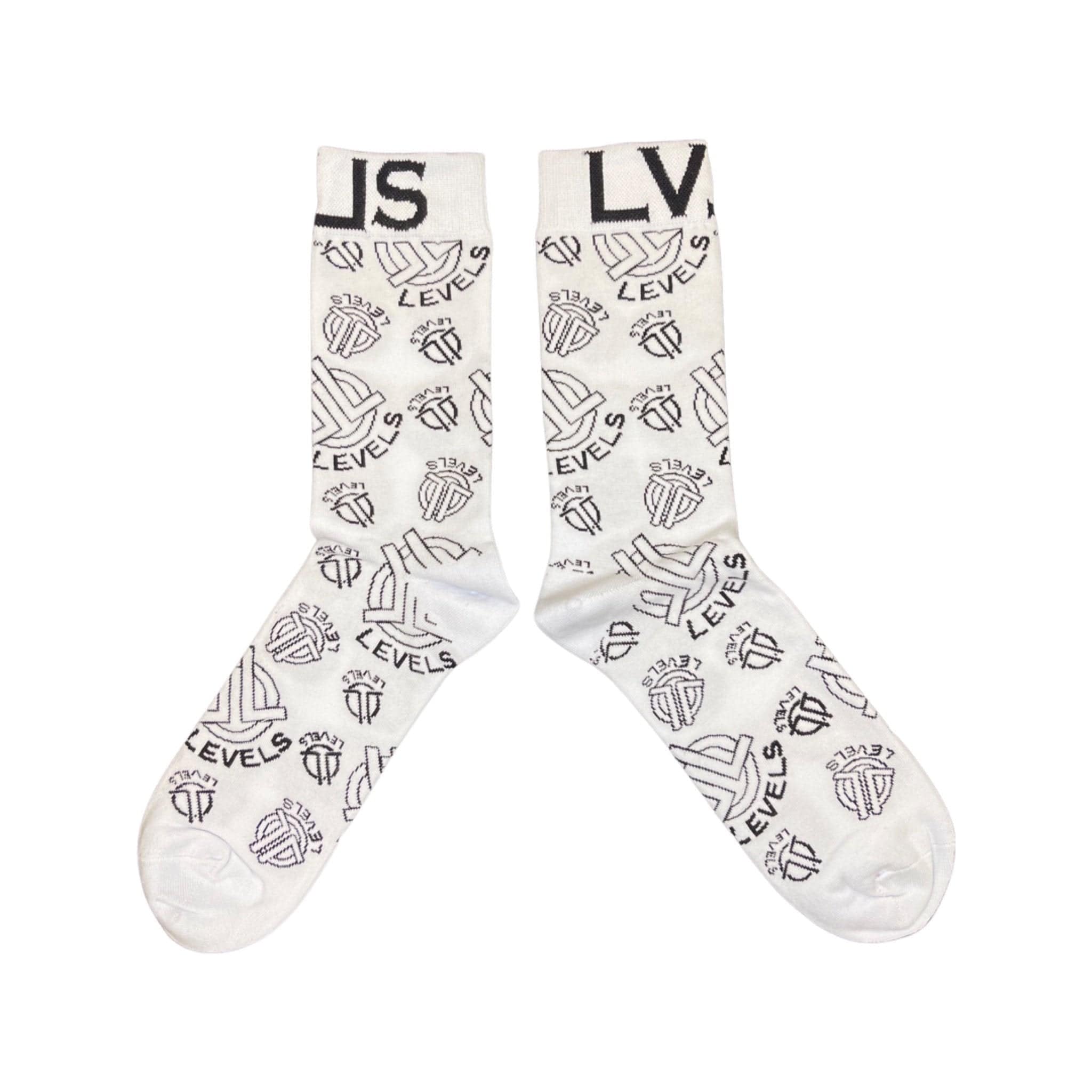 LEVELS, LLC Socks LVLS Socks White LVLS Socks (White)
