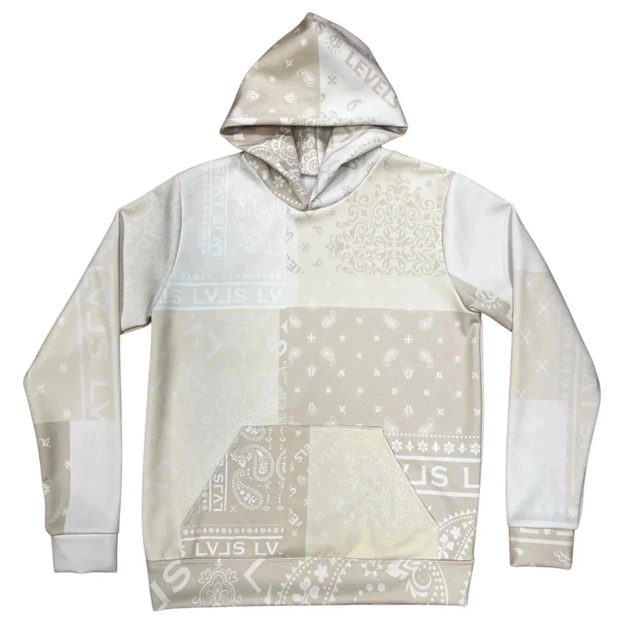 LEVELS SIGNATURE HOODIE | NUDE PAISLEY