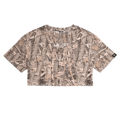 LEVELS CAMO CROP TEE
