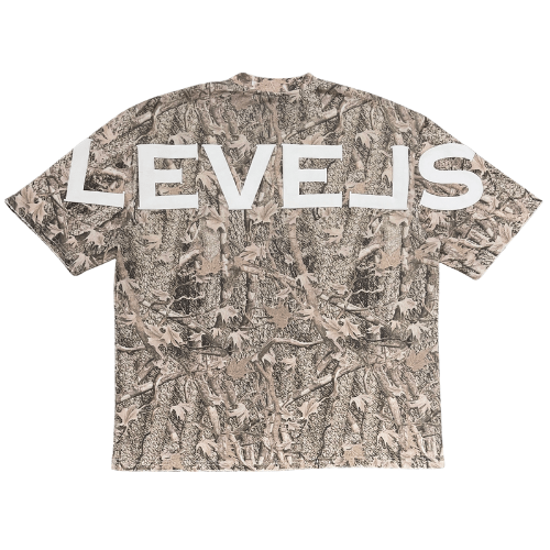 Levels L.L.C. Apparel & Accessories LEVELS CAMO SIGNATURE OVERSIZED TEE