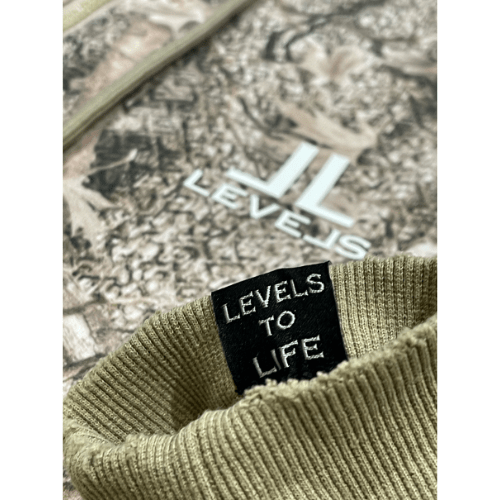 LEVELS CAMO ZIP UP HOODIE