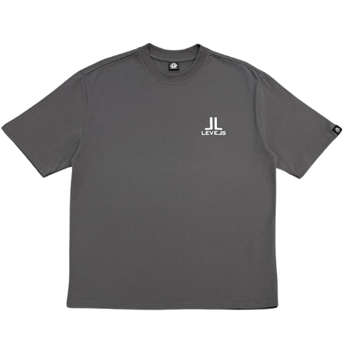 Levels L.L.C. Apparel & Accessories LEVELS LUXE OVERSIZED TEE | CHARCOAL