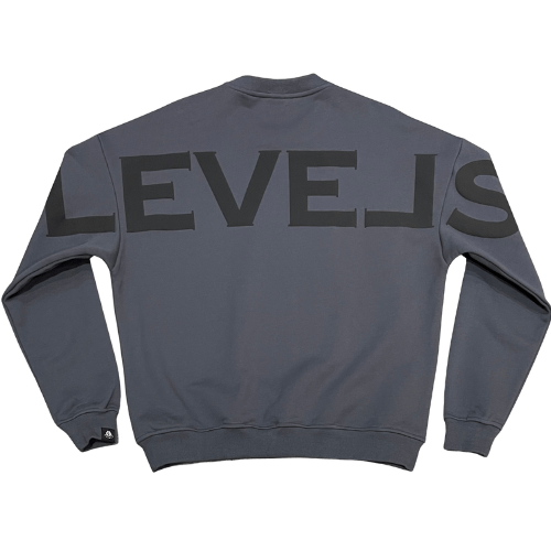 Levels L.L.C. Apparel & Accessories LEVELS OVERSIZED CREWNECK | GRAINSTONE