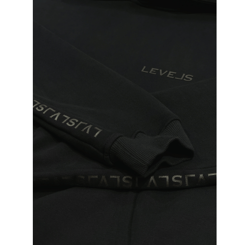 LEVELS OVERSIZED ZIP HOODIE | ONYX