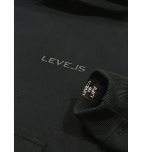 LEVELS OVERSIZED ZIP HOODIE | ONYX
