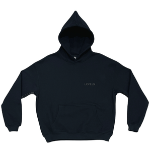 LEVELS OVERSIZED ZIP HOODIE | ONYX