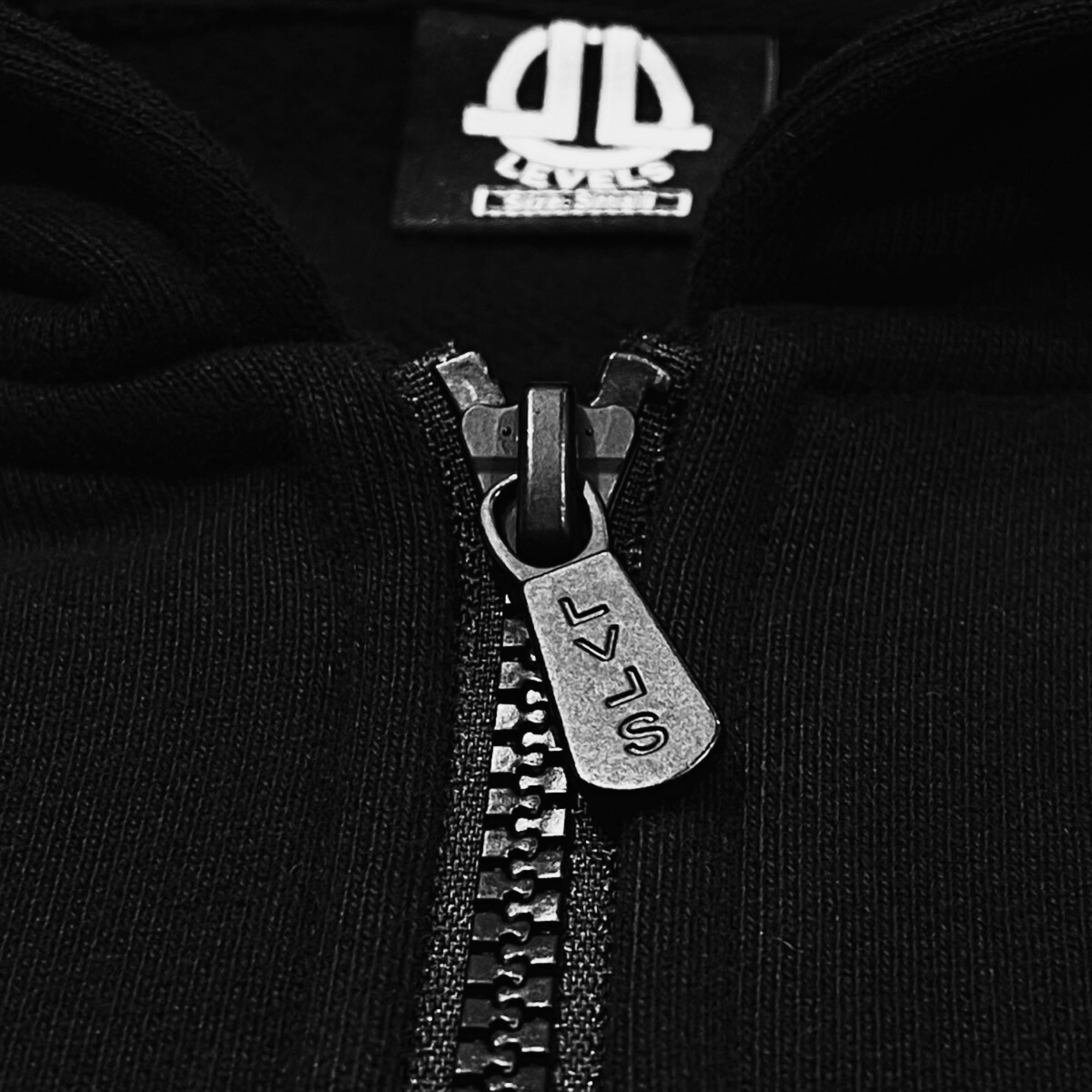 Levels L.L.C. Apparel & Accessories LEVELS OVERSIZED ZIP HOODIE | ONYX