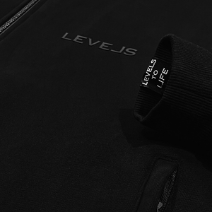 Levels L.L.C. Apparel & Accessories LEVELS OVERSIZED ZIP HOODIE | ONYX