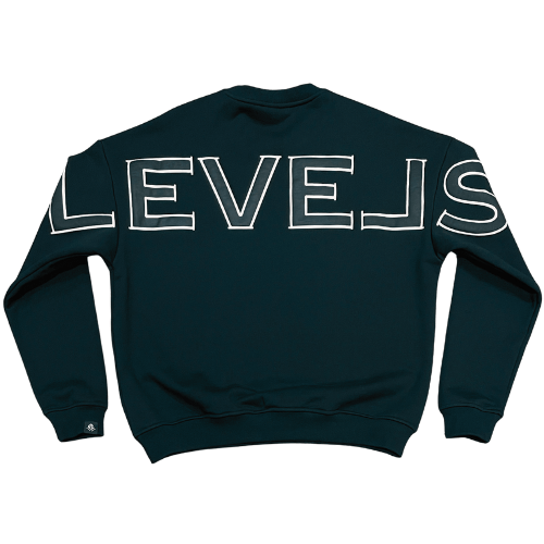 Levels L.L.C. Apparel & Accessories LEVELS SKETCHED OVERSIZED CREWNECK