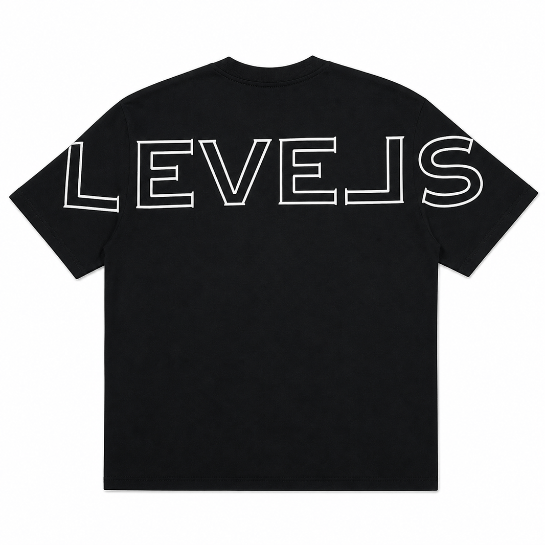 Levels L.L.C. Apparel & Accessories LEVELS SKETCHED SIGNATURE OVERSIZED TEE