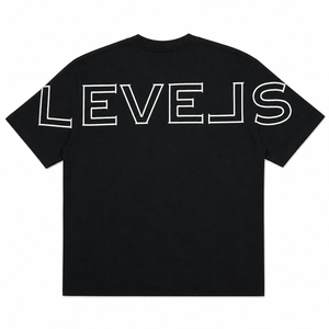 Levels L.L.C. Apparel & Accessories LEVELS SKETCHED SIGNATURE OVERSIZED TEE