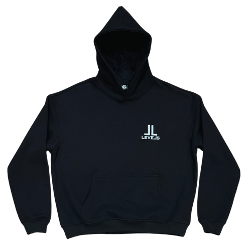 Levels L.L.C. Apparel & Accessories LUXE LEVELS OVERSIZED HOODIE | BLACK