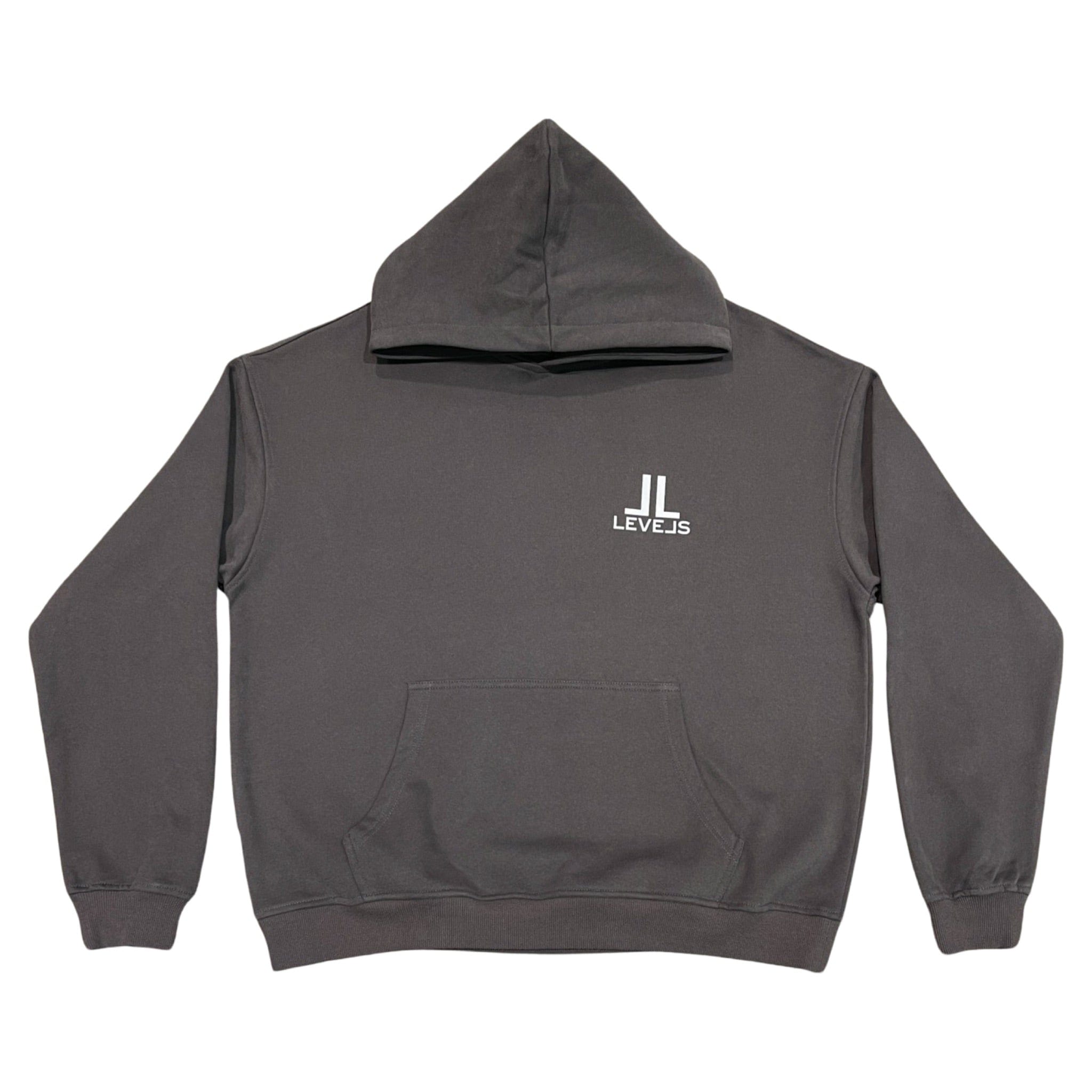 Levels L.L.C. Apparel & Accessories LUXE LEVELS OVERSIZED HOODIE | CHARCOAL