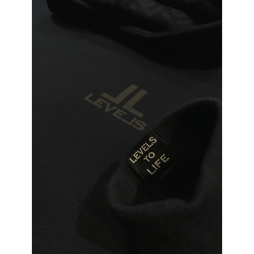 Levels L.L.C. Apparel & Accessories LUXE LEVELS OVERSIZED HOODIE | ONYX