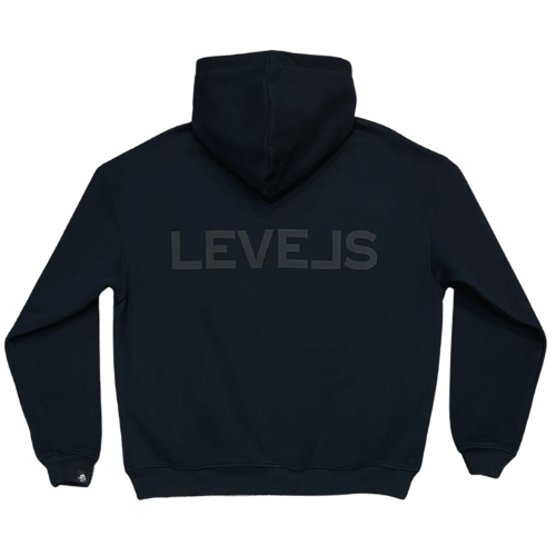 Levels L.L.C. Apparel & Accessories LUXE LEVELS OVERSIZED HOODIE | ONYX