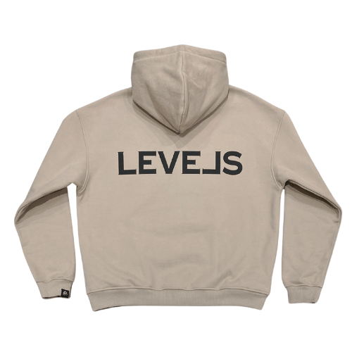Levels L.L.C. Apparel & Accessories LUXE LEVELS OVERSIZED HOODIE | TAUPE