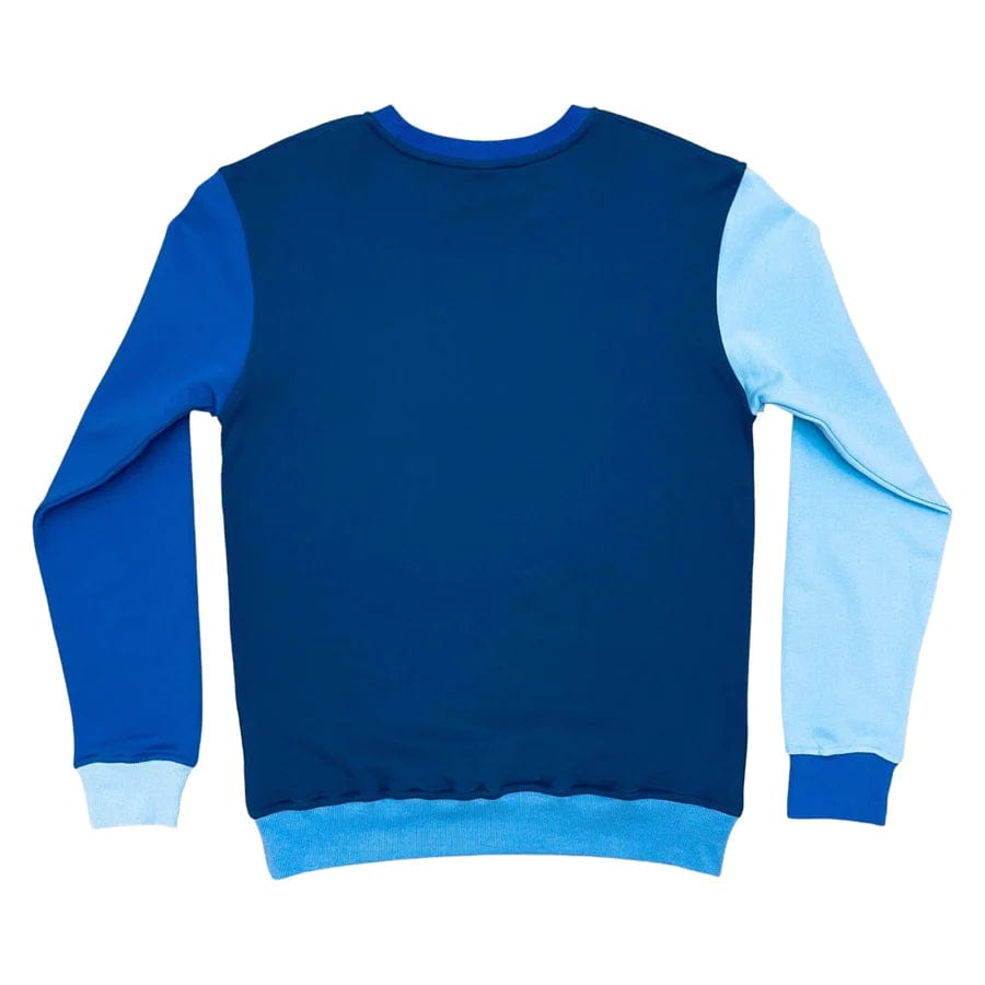 LEVELS, LLC Apparel & Accessories LEVELS EMBOSSED CREWNECK (MULTI BLUE)