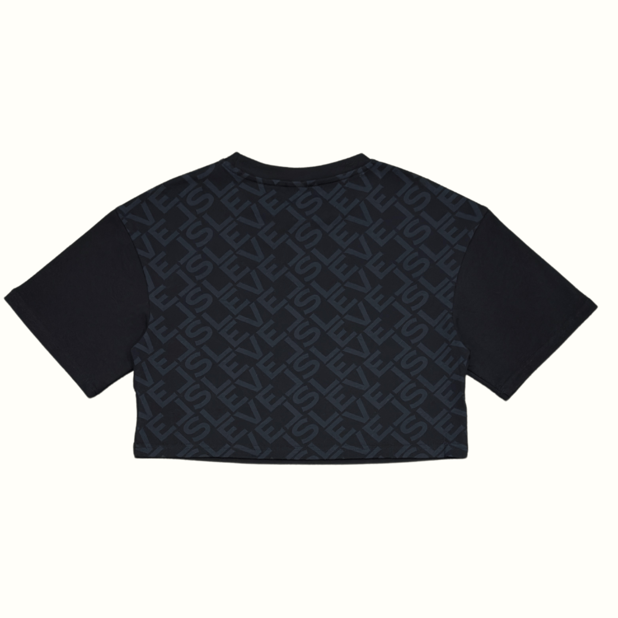 LEVELS, LLC Apparel & Accessories LEVELS OVERSIZED CROP TEE | BLACK MONO