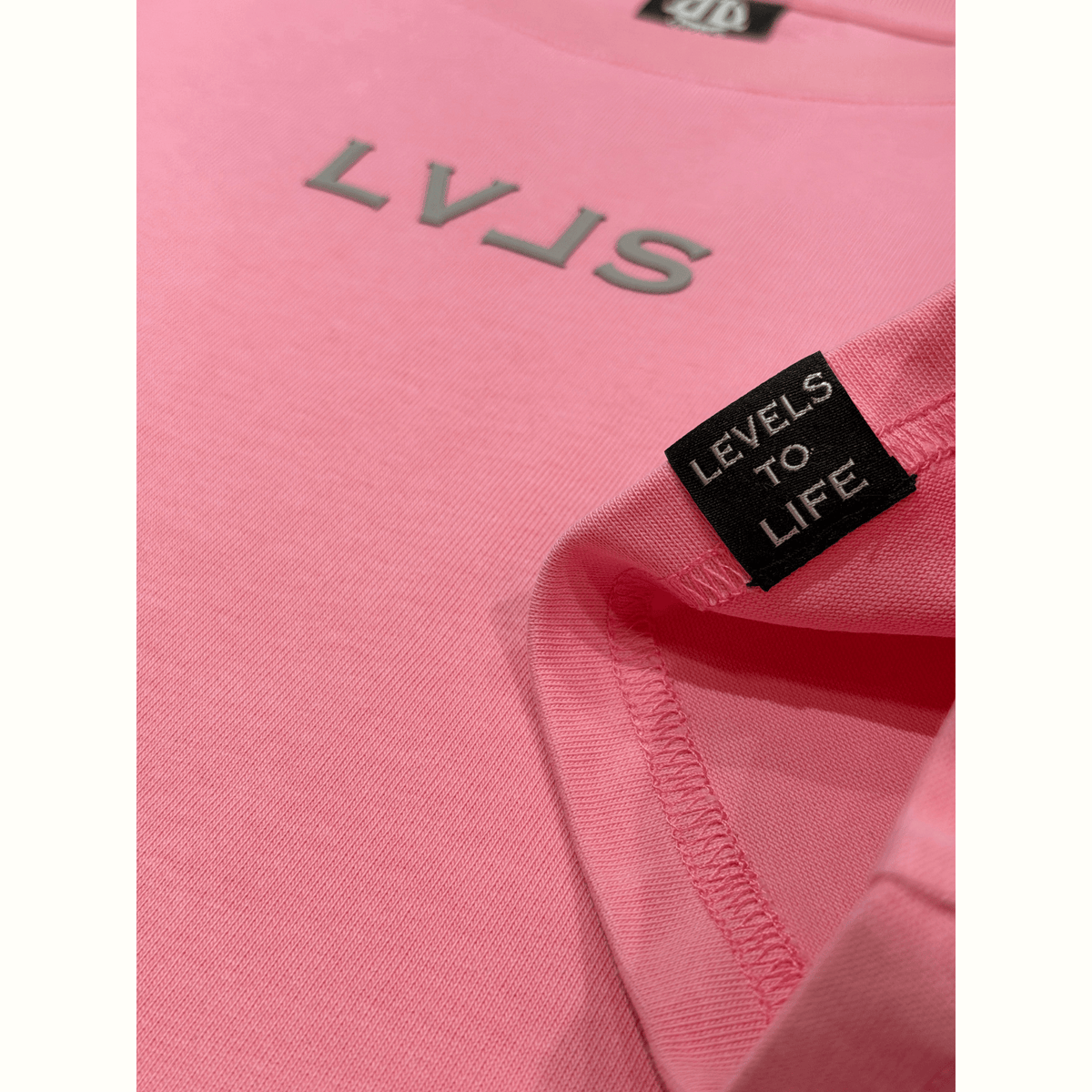 LEVELS, LLC Apparel & Accessories LEVELS OVERSIZED CROP TEE | BUBBLE GUM