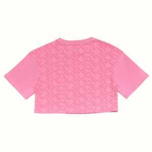 LEVELS, LLC Apparel & Accessories LEVELS OVERSIZED CROP TEE | BUBBLE GUM