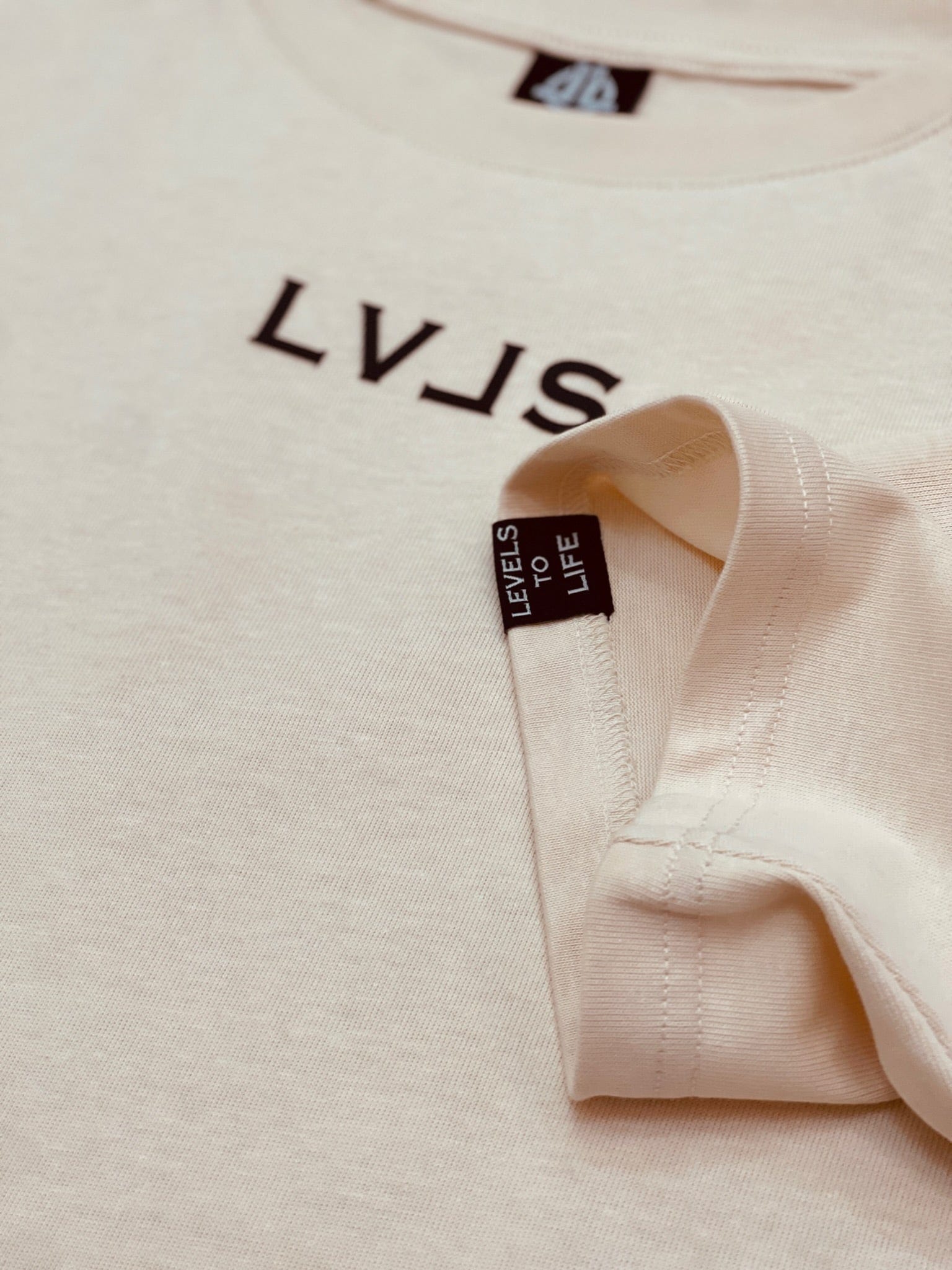 LEVELS, LLC Apparel & Accessories LEVELS OVERSIZED CROP TEE (NUDE)