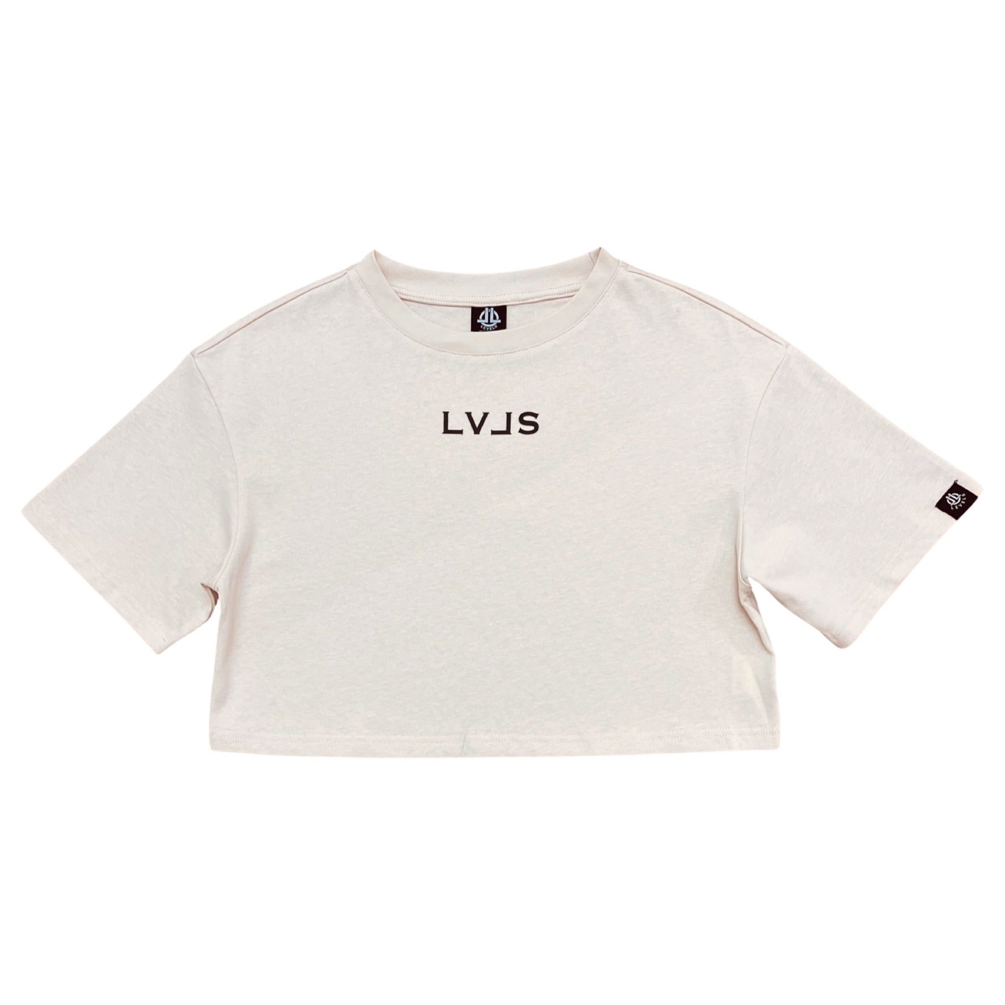 LEVELS, LLC Apparel & Accessories LEVELS OVERSIZED CROP TEE (NUDE)