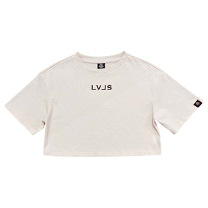 LEVELS OVERSIZED CROP TEE | NUDE