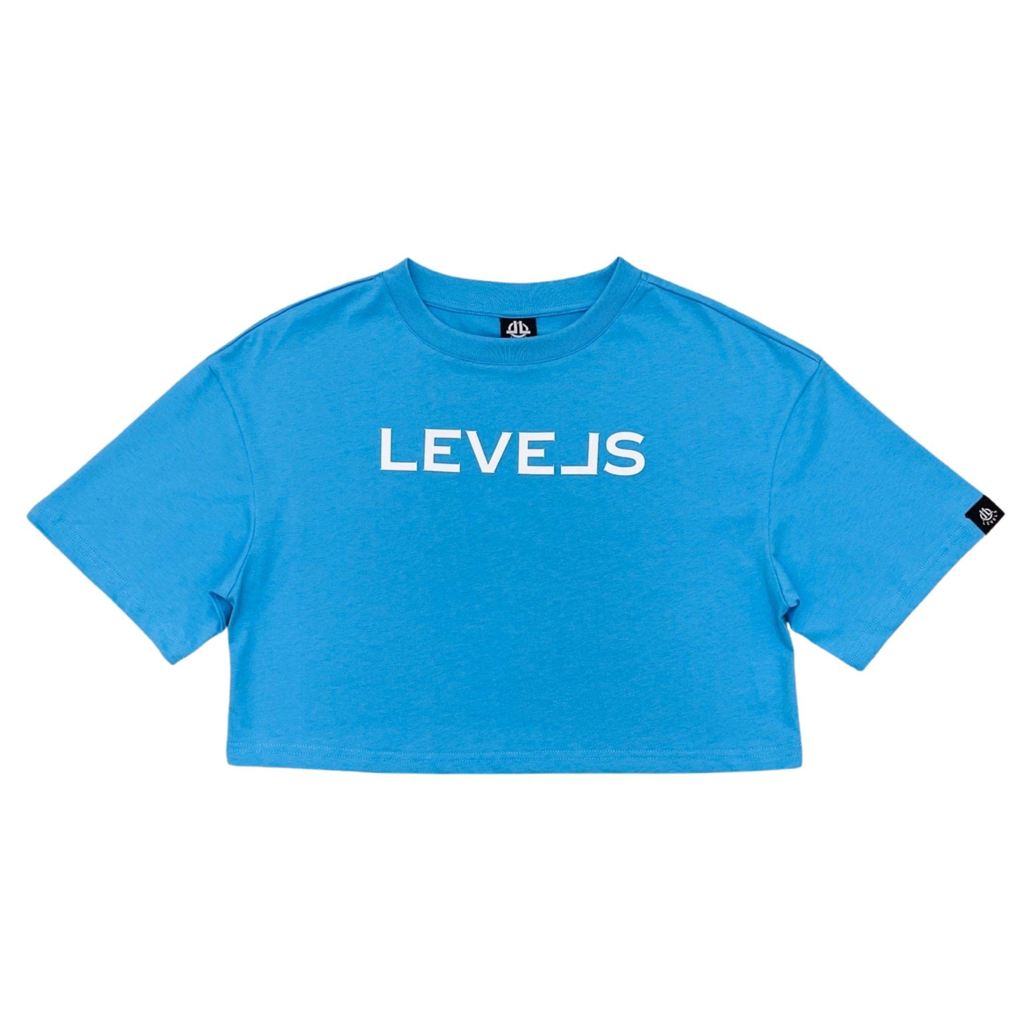 LEVELS, LLC Apparel & Accessories LEVELS OVERSIZED CROP TEE (SUMMER BLUE)