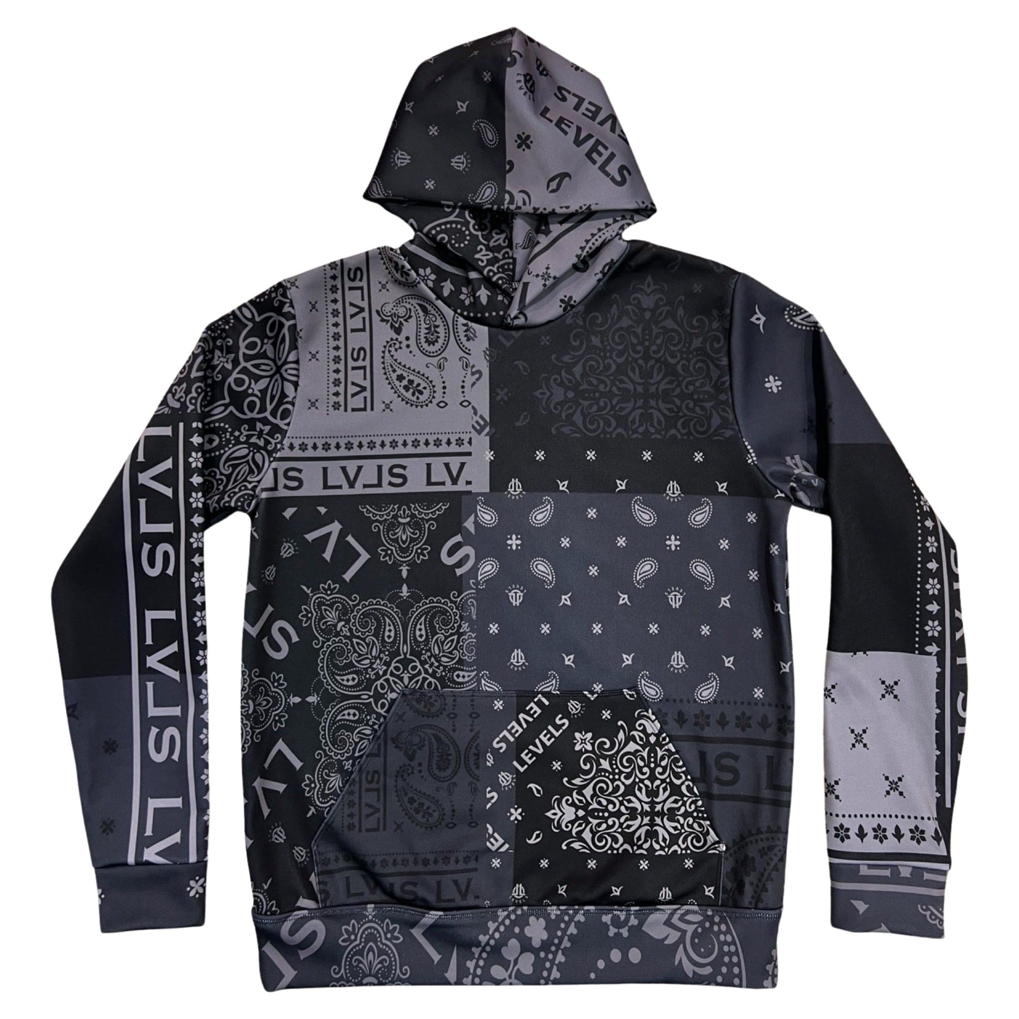 LEVELS, LLC Apparel & Accessories LEVELS SIGNATURE HOODIE (ONYX PAISLEY)