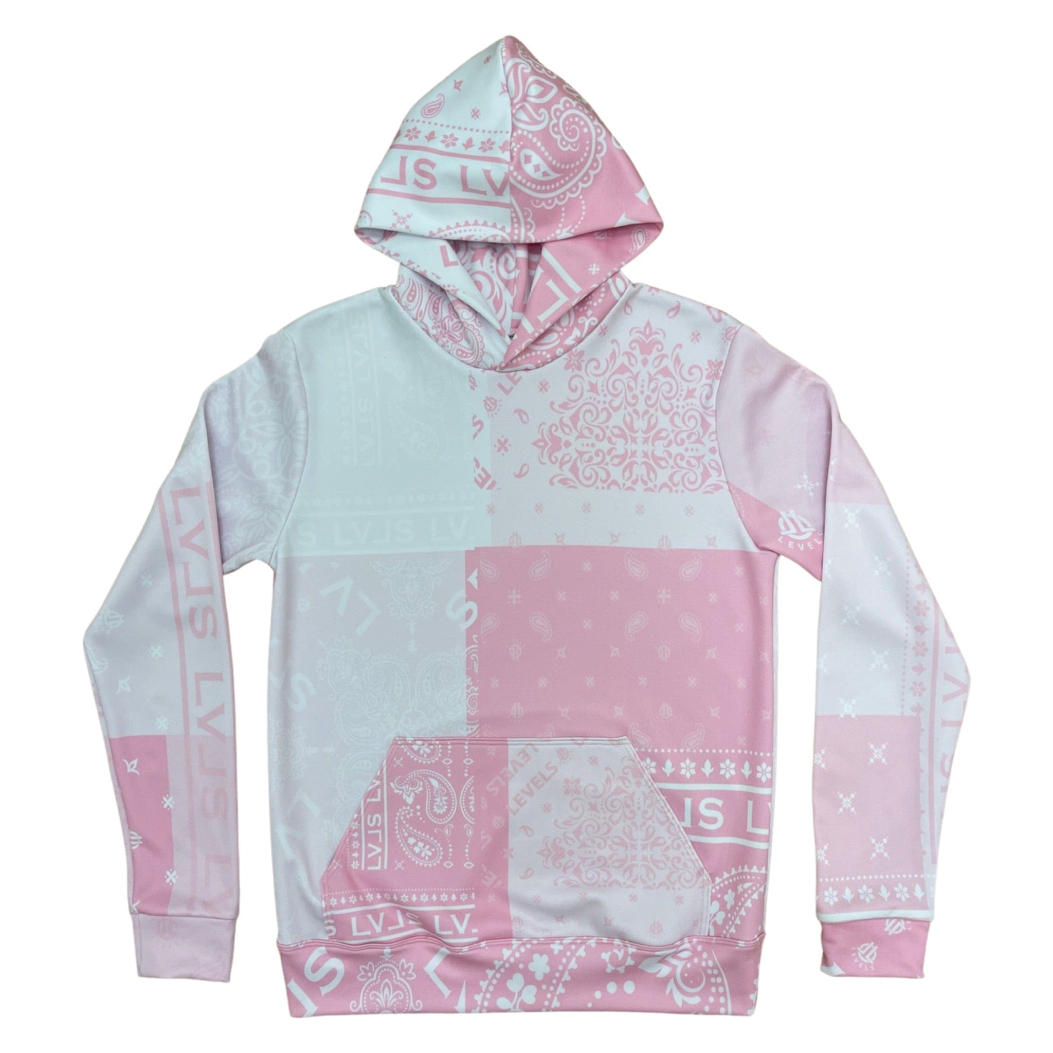 LEVELS, LLC Apparel & Accessories LEVELS SIGNATURE HOODIE (PINK PAISLEY)