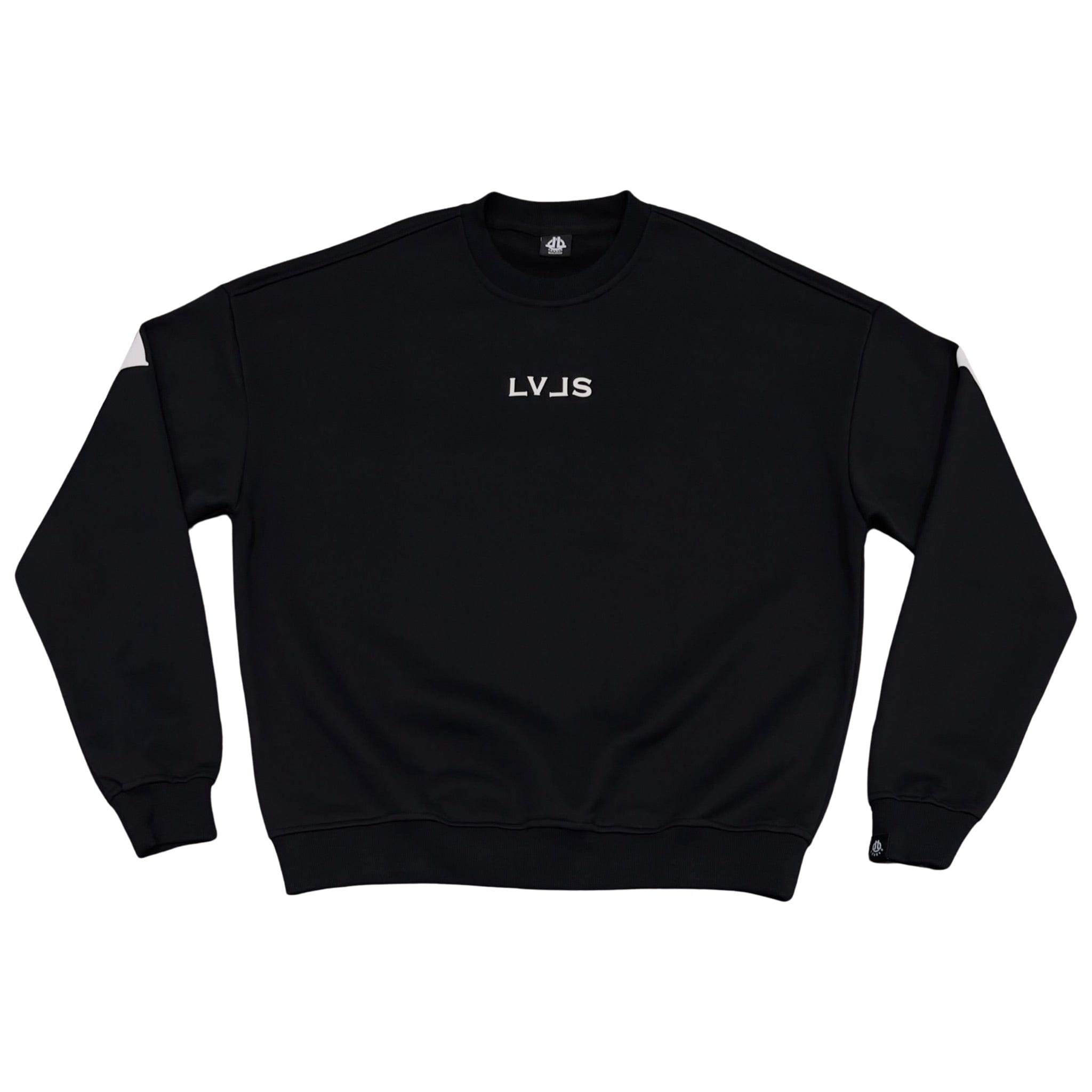 LEVELS, LLC Apparel & Accessories LEVELS SIGNATURE OVERSIZED CREWNECK | BLACK