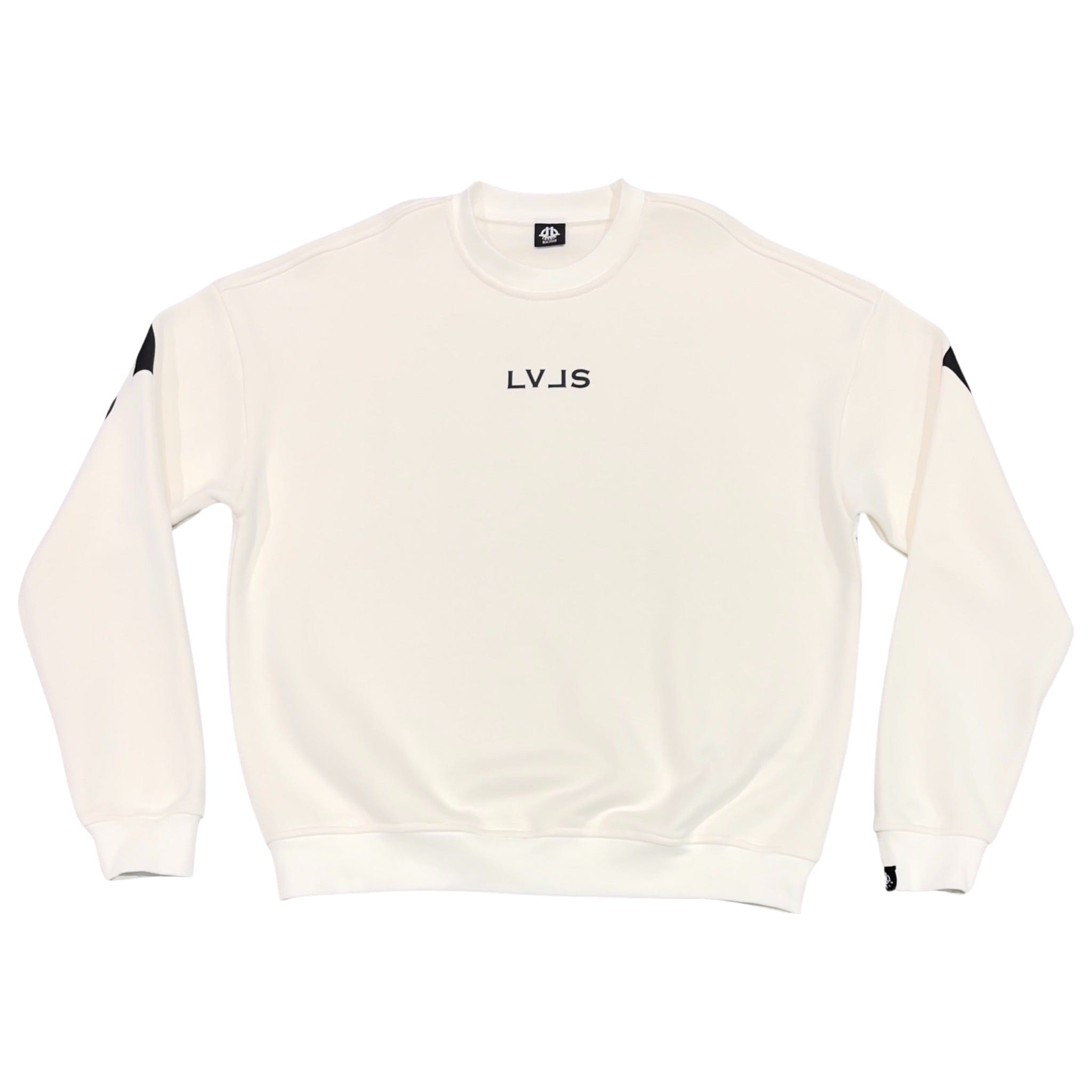 LEVELS, LLC Apparel & Accessories LEVELS SIGNATURE OVERSIZED CREWNECK | WHITE