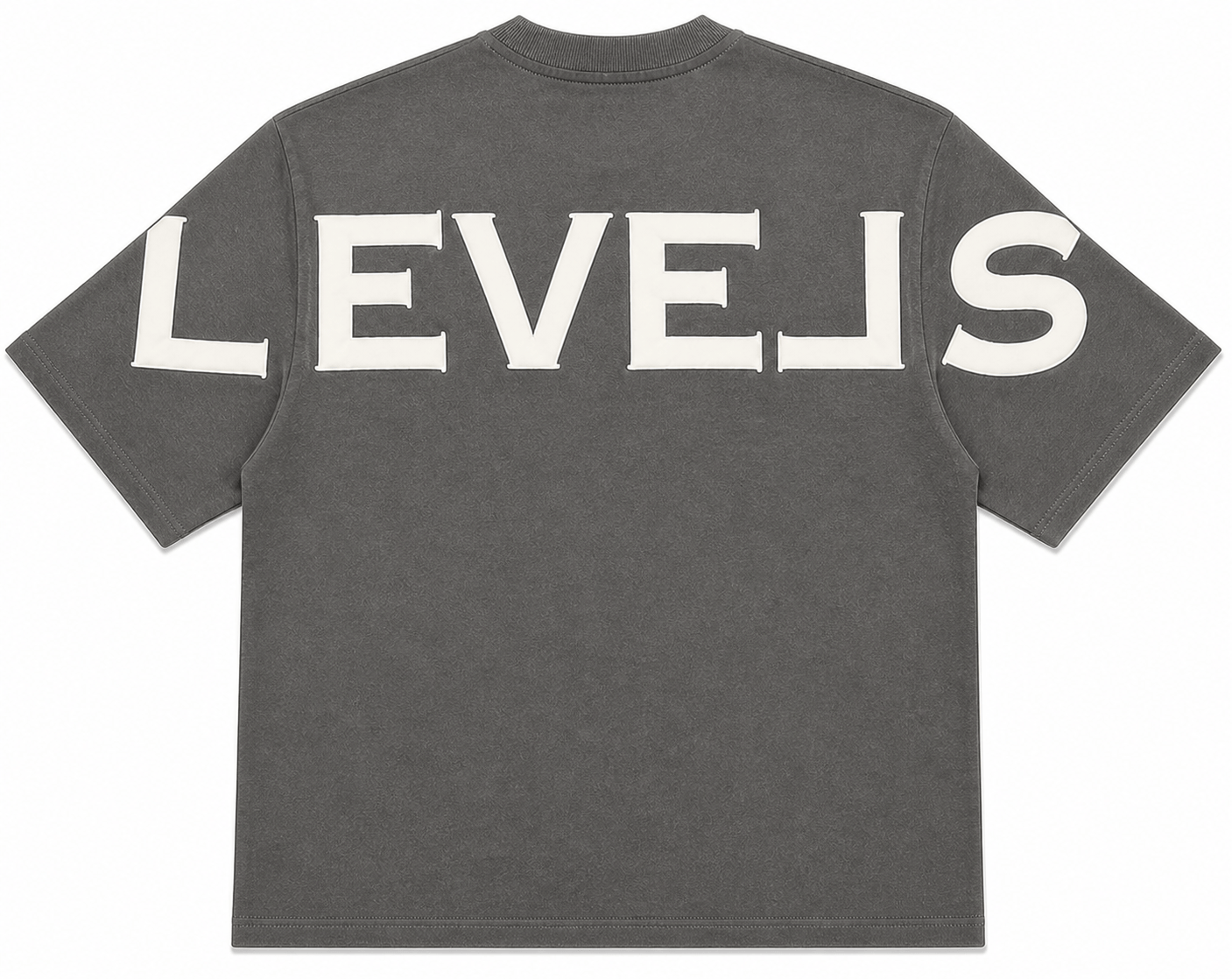 LEVELS, LLC Apparel & Accessories LEVELS SIGNATURE OVERSIZED TEE | CHARCOAL