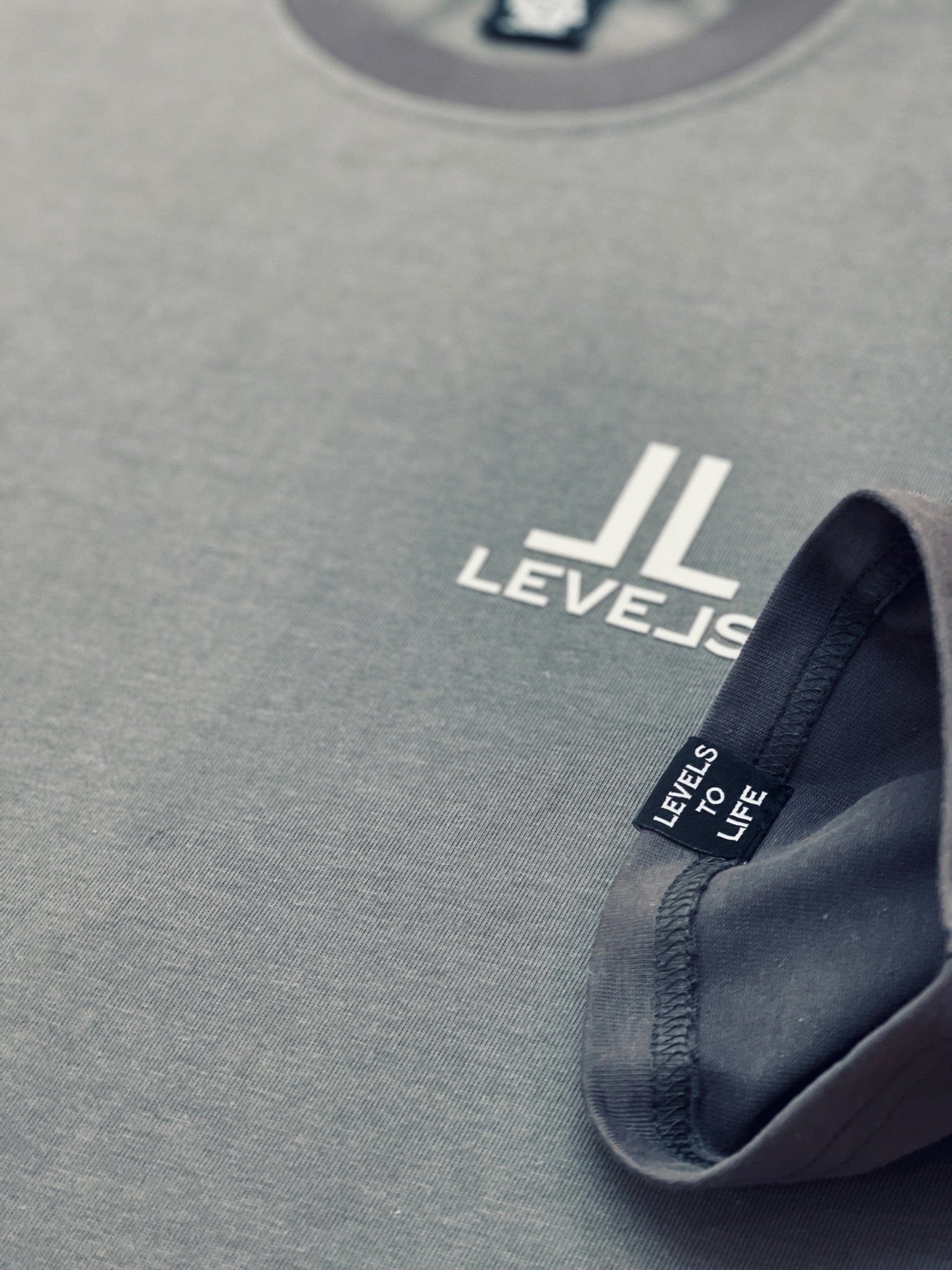 LEVELS, LLC Apparel & Accessories LUXE LEVELS OVERSIZED TEE (MULTI CHARCOAL)