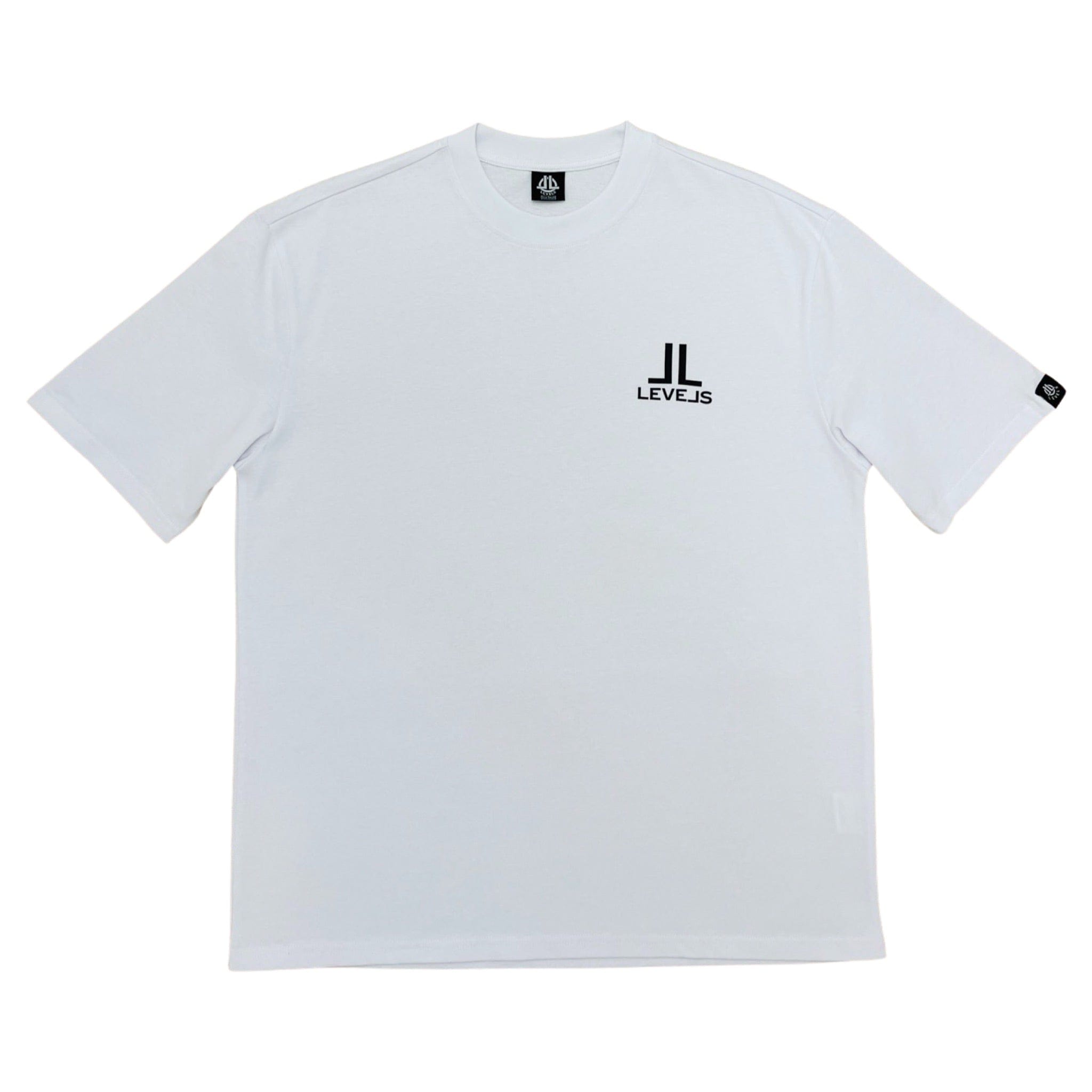 LEVELS, LLC Apparel & Accessories LUXE LEVELS OVERSIZED TEE (WHITE)