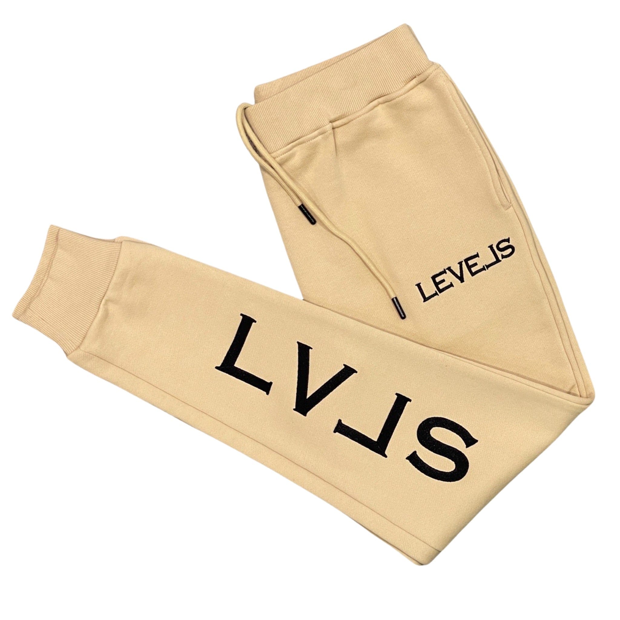 LEVELS, LLC Apparel & Accessories LUXE LVLS EMBROIDERED JOGGERS (NUDE)