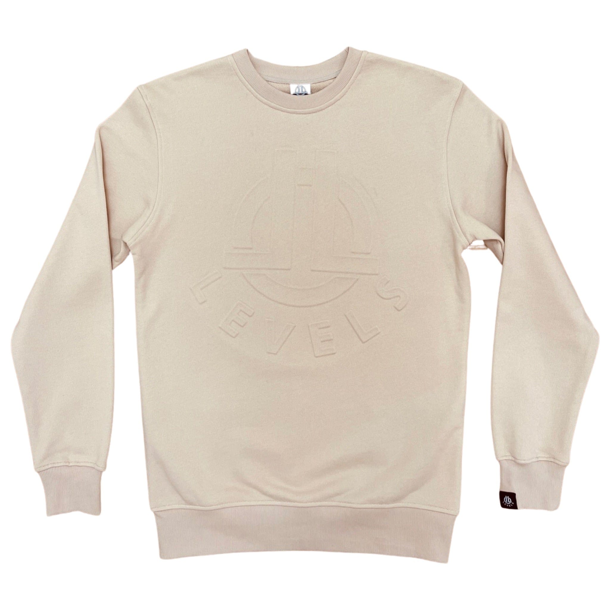 LEVELS, LLC CREWNECK LEVELS EMBOSSED CREWNECK (NUDE)