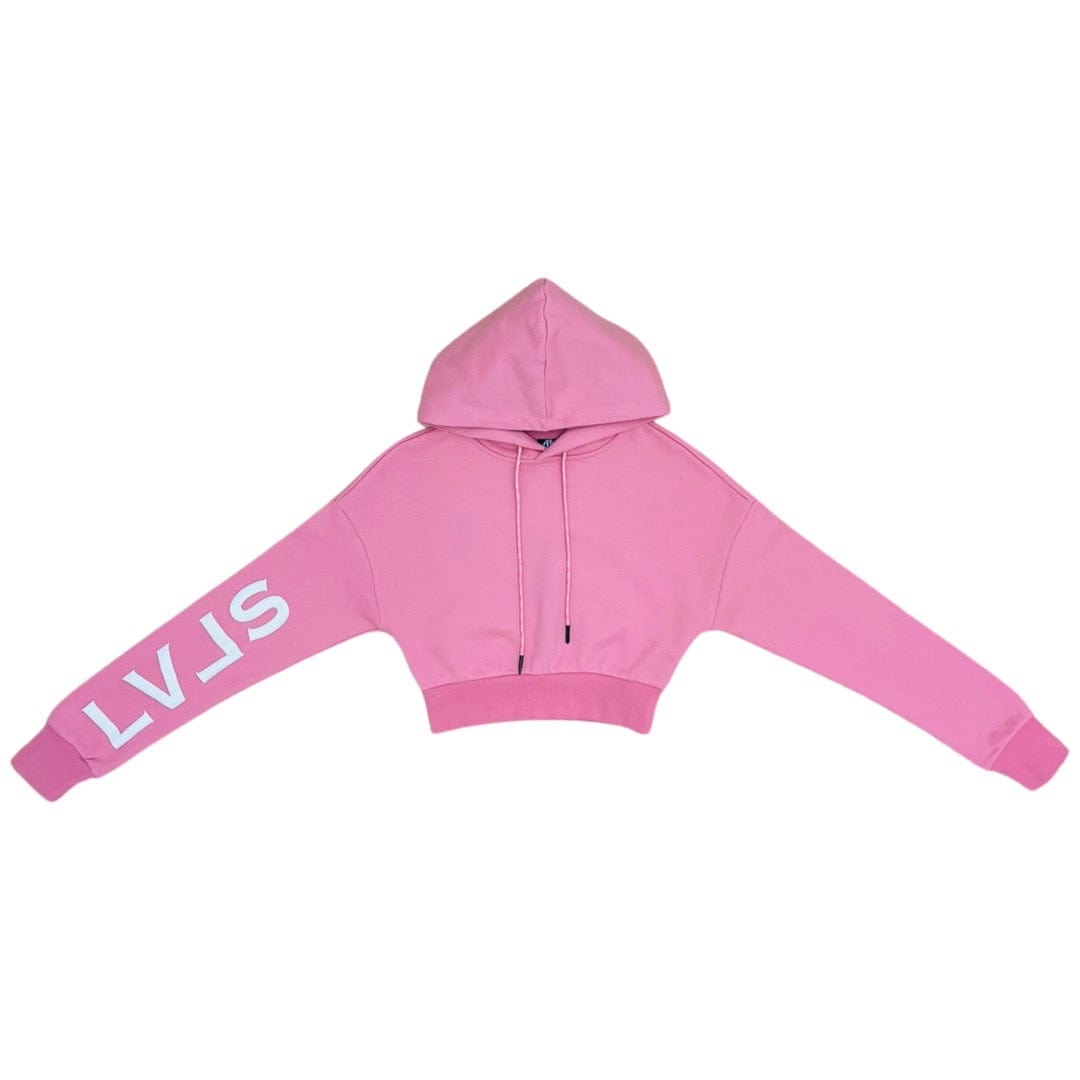 LEVELS, LLC CROP HOODIE LEVELS PREMIUM CROP HOODIE (BLUSH)