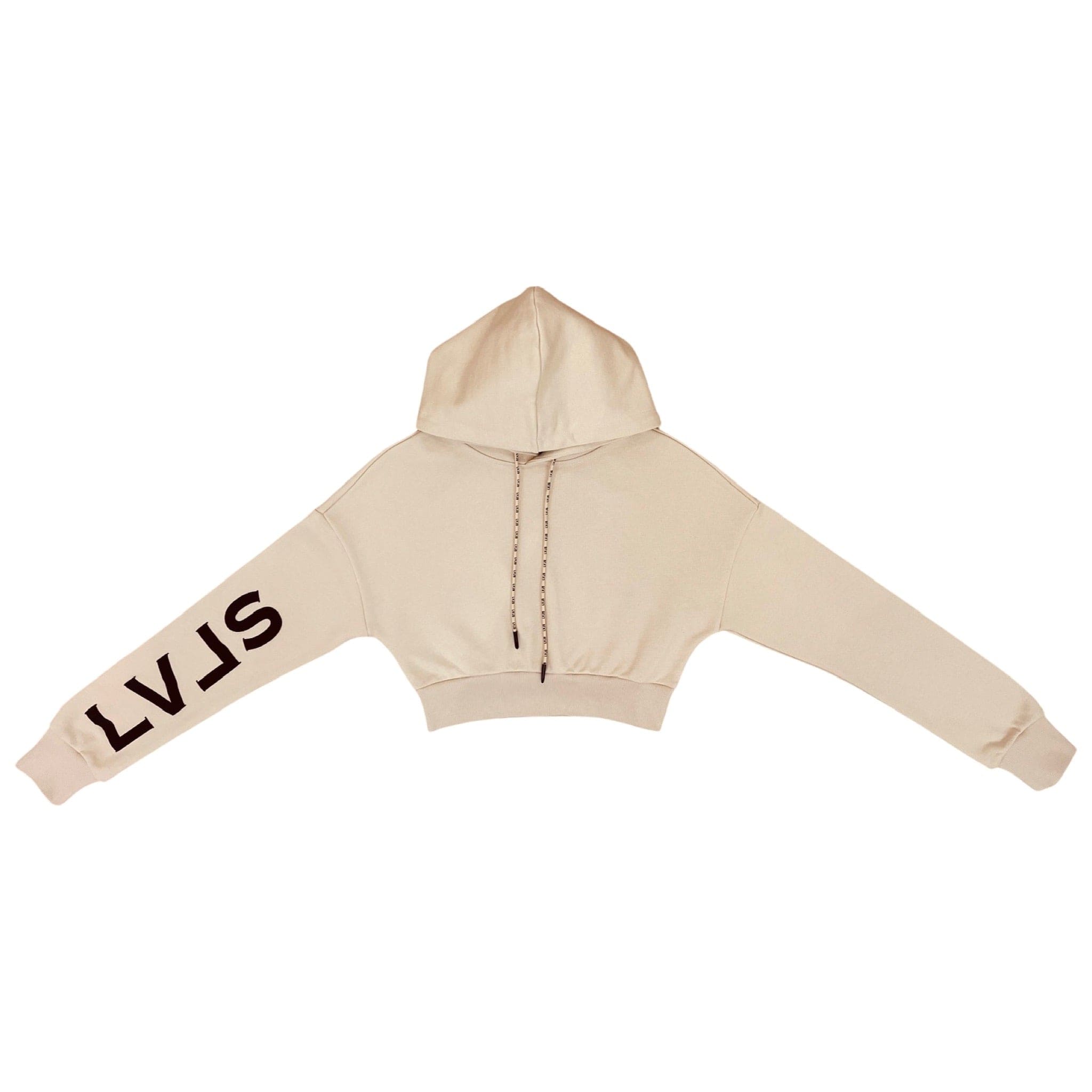 LEVELS, LLC CROP HOODIE LEVELS PREMIUM CROP HOODIE (NUDE)