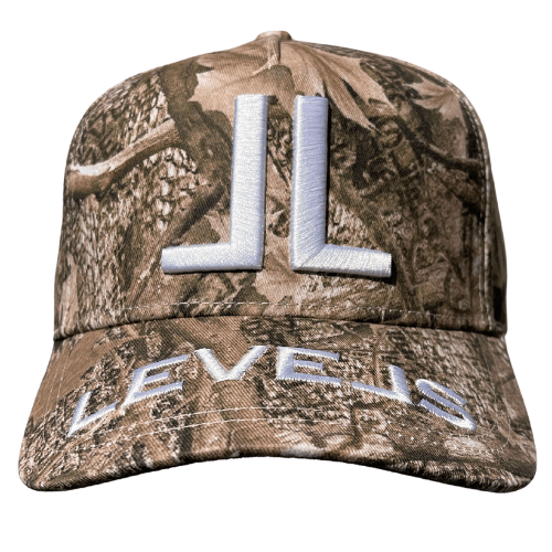 LUXE LEVELS CAMO TRUCKER HAT