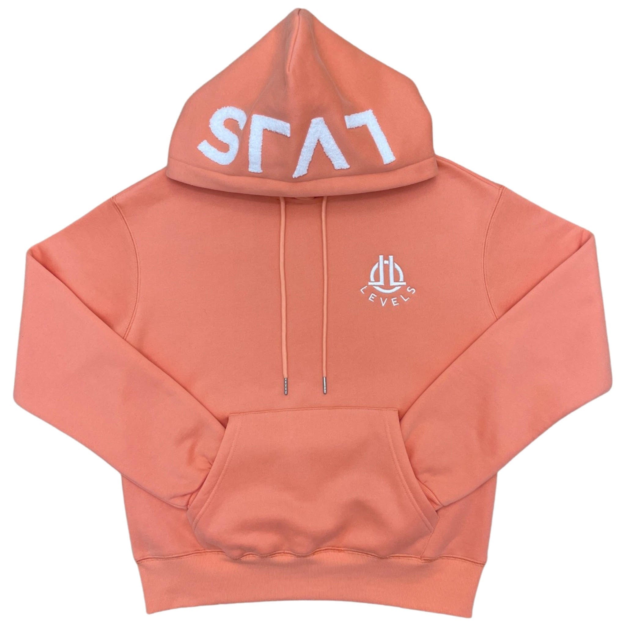 LEVELS, LLC Hoodie EMBROIDERED PREMIUM HOODIE (CORAL PEACH)