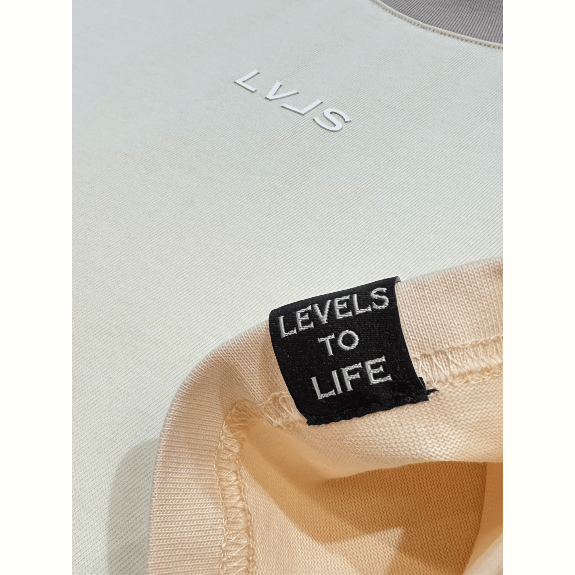 LEVELS, LLC OVERSIZE TEE LEVELS SIGNATURE OVERSIZED TEE | CREAM DE LA CREME