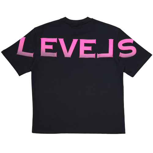 LEVELS, LLC OVERSIZE TEE LEVELS SIGNATURE OVERSIZED TEE | PINK OMBRE