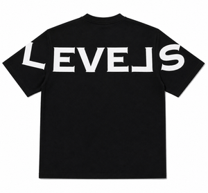 LEVELS, LLC oversized tee LEVELS SIGNATURE OVERSIZED TEE | BLACK