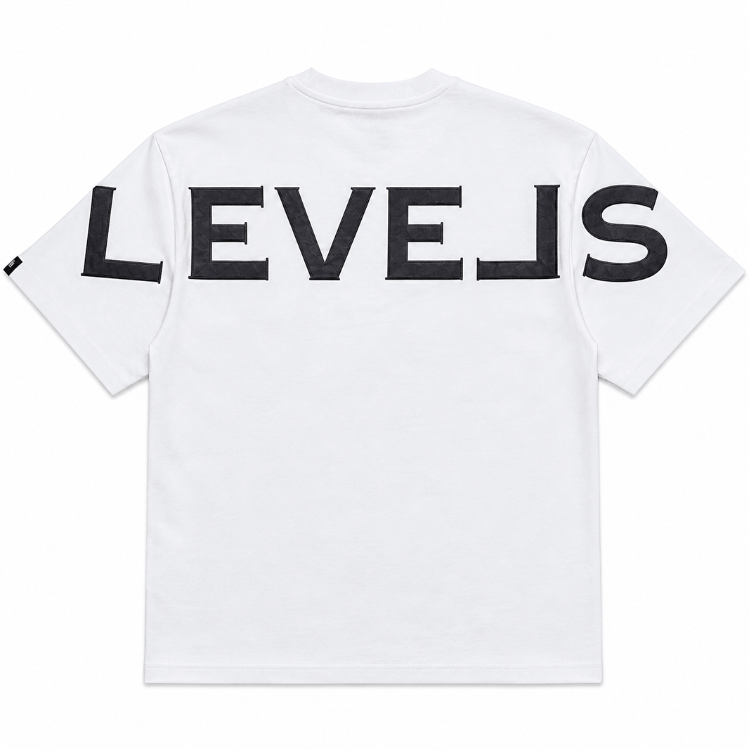 LEVELS, LLC OVERSIZED TEE LEVELS SIGNATURE OVERSIZED TEE | WHITE