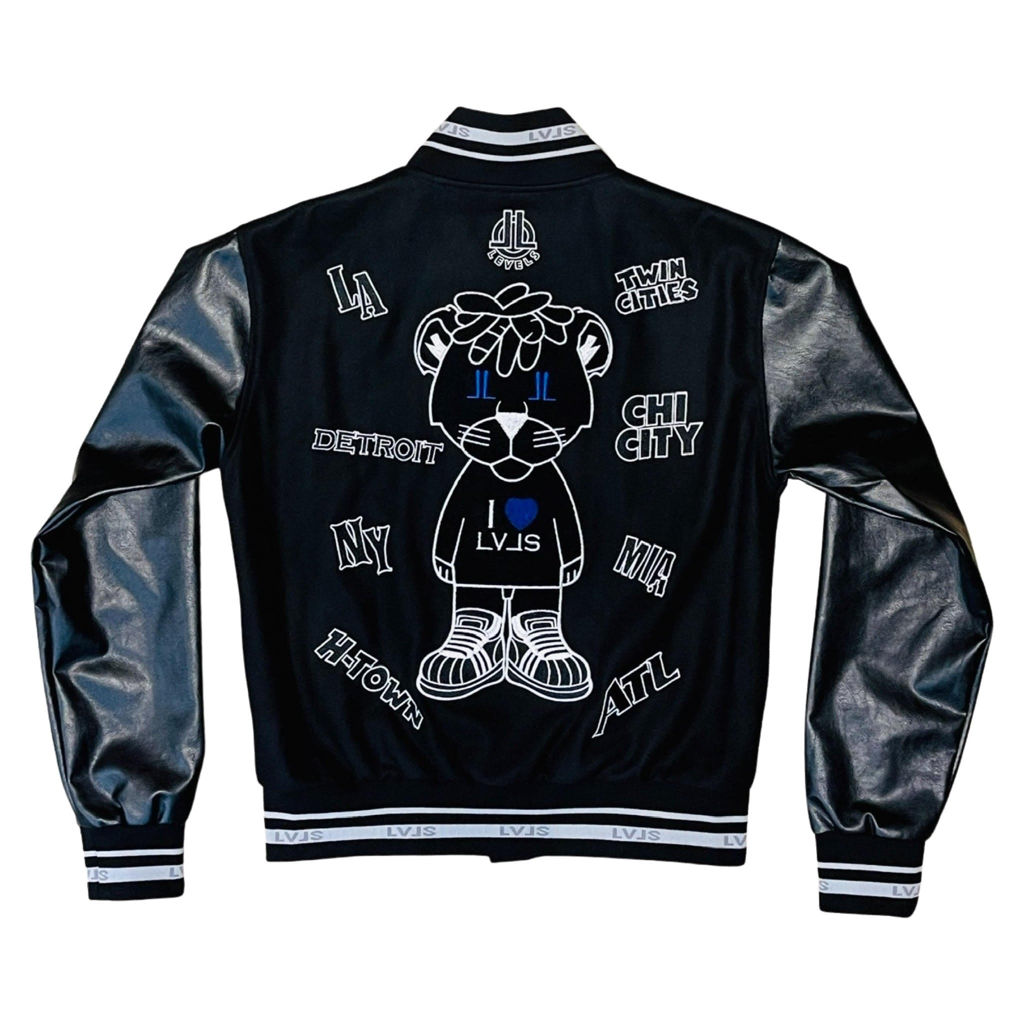 LEVELS, LLC varsity jacket LEVELS CITY VARSITY JACKET