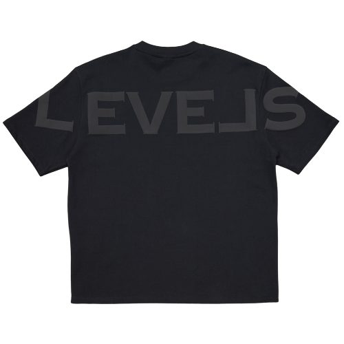 LEVELS, LLC OVERSIZE TEE LEVELS SIGNATURE OVERSIZED TEE | NOIR